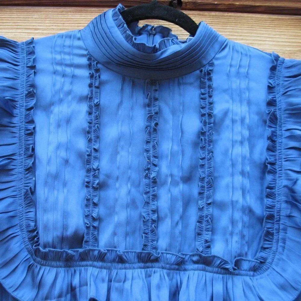 NWT Hunter Bell Ruffle Long Sleeve Mini Dress - Picture 5 of 12